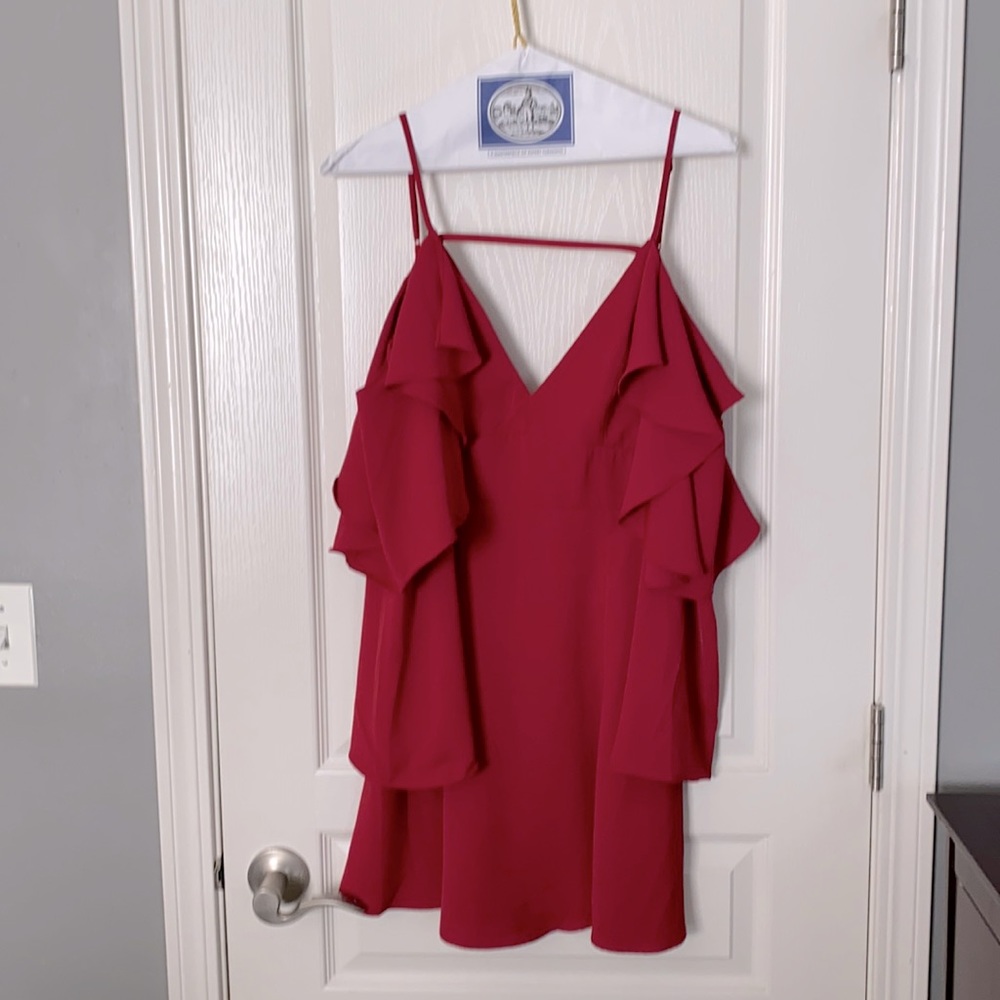 Bardot mini  red dress